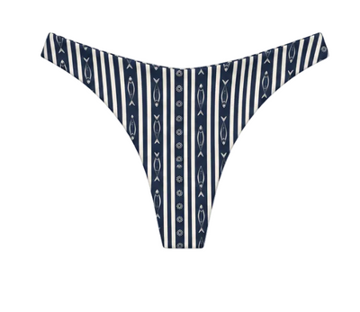 CALCINHA ASA DELTA BÁSICA ESTAMPADA SARDINHAS AZUL MARINHO