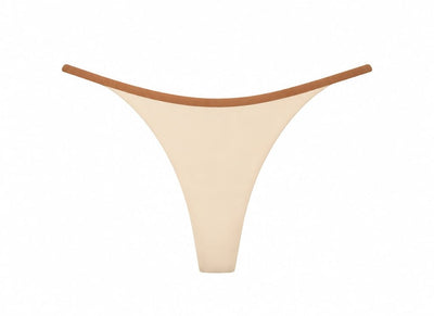 CALCINHA FITA NUDE - CARAMELO