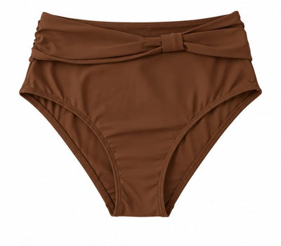 CALCINHA HOT PANTS DETALHE FRENTE MARROM