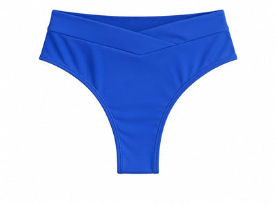 CALCINHA CÓS MÉDIO PALA CRUZADA AZUL ROYAL
