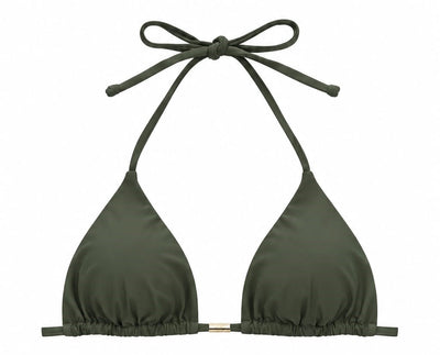 TOP CORTININHA BÁSICO VERDE MILITAR