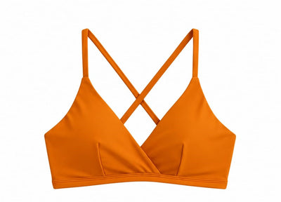 TOP FIXO TRANÇADO COSTAS LARANJA