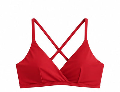 TOP FIXO TRANÇADO COSTAS VERMELHO CEREJA