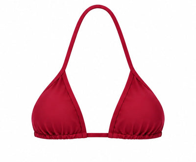 TOP CORTININHA FITA VERMELHO CEREJA