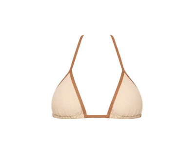 TOP CORTININHA FITA NUDE - CARAMELO