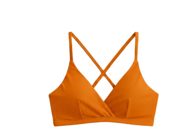 TOP FIXO TRANÇADO COSTAS LARANJA
