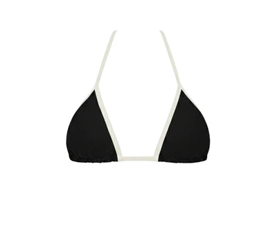 TOP CORTININHA FITA PRETO - NUDE