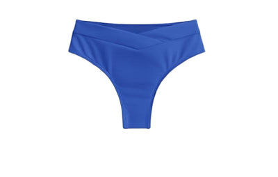 CALCINHA CÓS MÉDIO PALA CRUZADA AZUL ROYAL