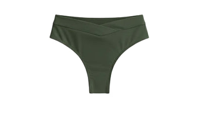 CALCINHA CÓS MÉDIO PALA CRUZADA VERDE MILITAR