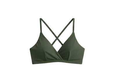 TOP FIXO TRANÇADO COSTAS VERDE MILITAR