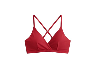 TOP FIXO TRANÇADO COSTAS VERMELHO CEREJA