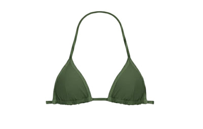 TOP CORTININHA FITA VERDE MILITAR