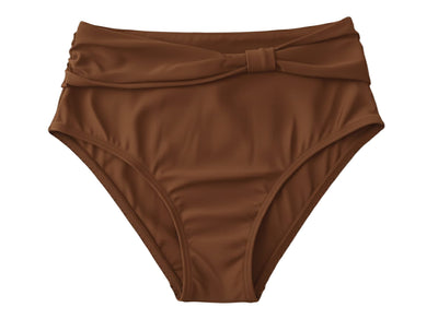 CALCINHA HOT PANTS DETALHE FRENTE MARROM